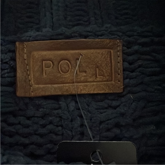 size large blueish gray P.O.L turtleneck sweater - Picture 2 of 5